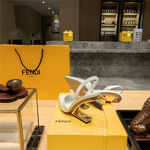 High Quality Luxury Fendi Strappy Toe High Heel Sandals product detail