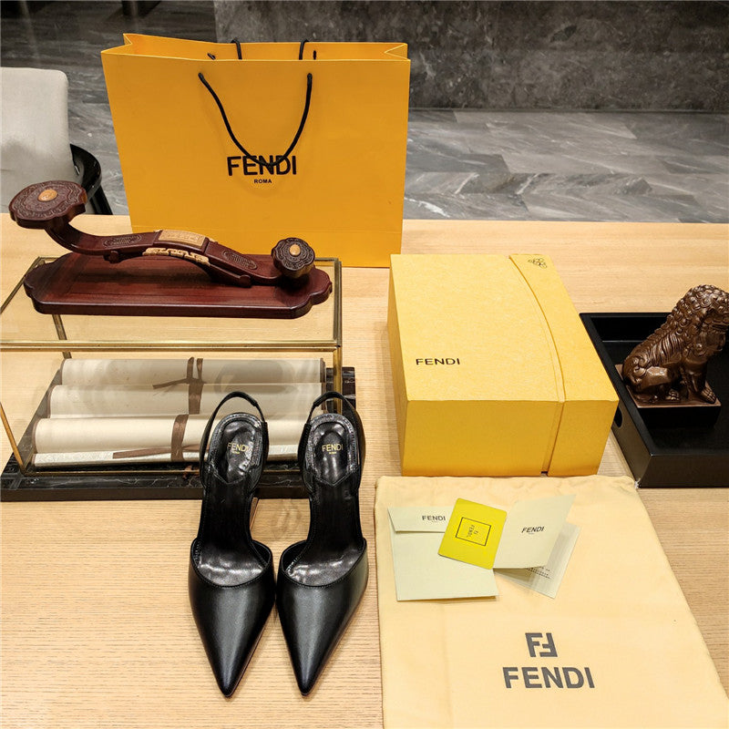 High Quality Luxury Fendi Strappy Toe High Heel Sandals – Style 81107 product detail