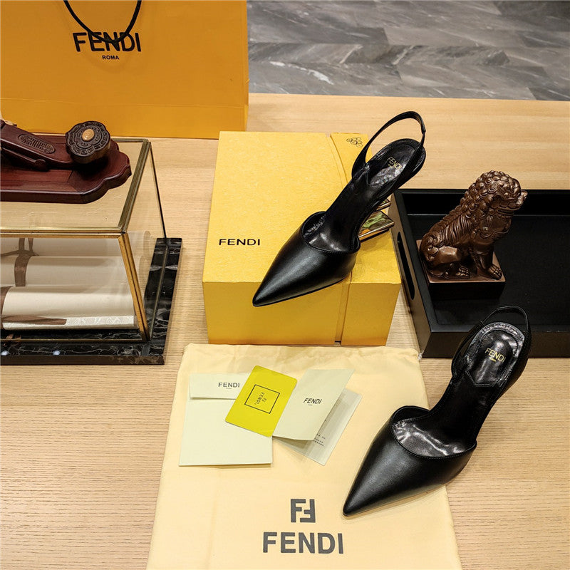 High Quality Luxury Fendi Strappy Toe High Heel Sandals – Style 81107 product detail