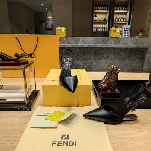 High Quality Luxury Fendi Strappy Toe High Heel Sandals – Style 81107 product detail
