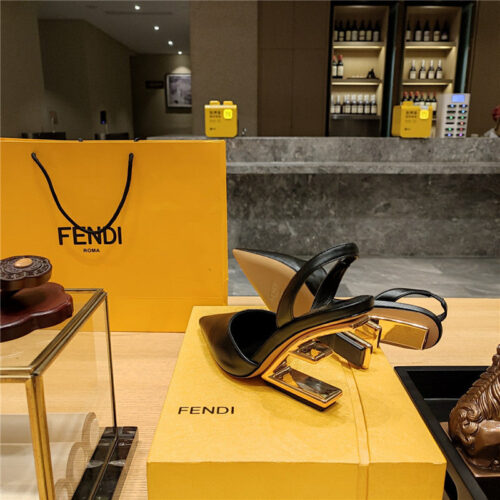 High Quality Luxury Fendi Strappy Toe High Heel Sandals – Style 81107 product detail