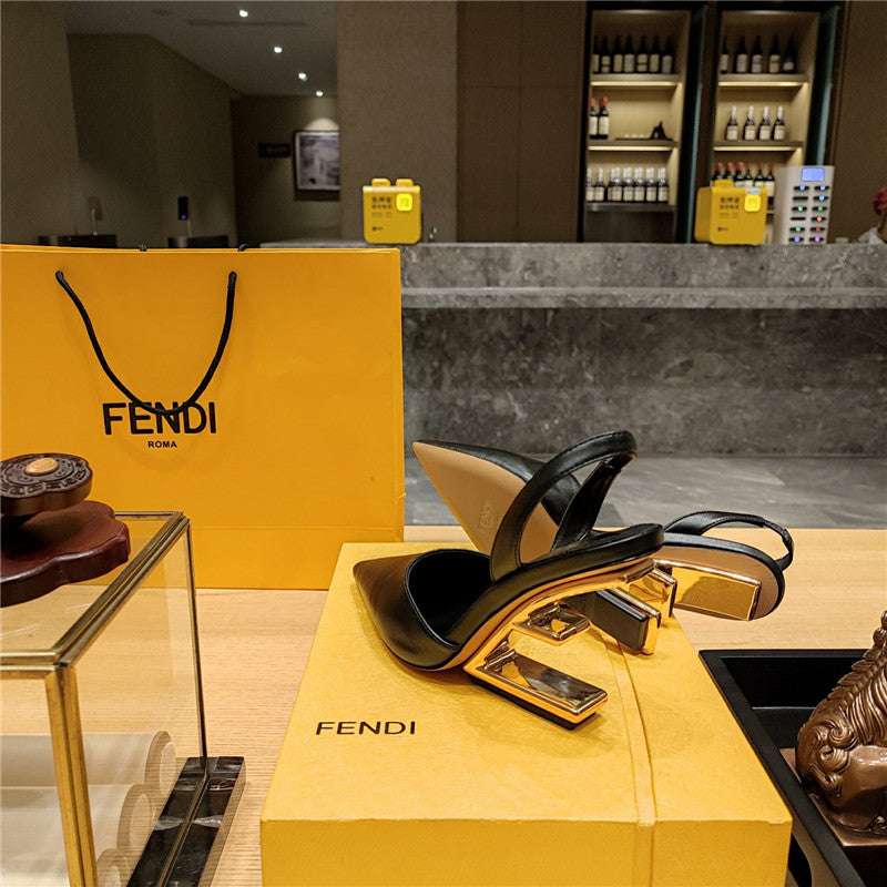 High Quality Luxury Fendi Strappy Toe High Heel Sandals – Style 81107 product detail