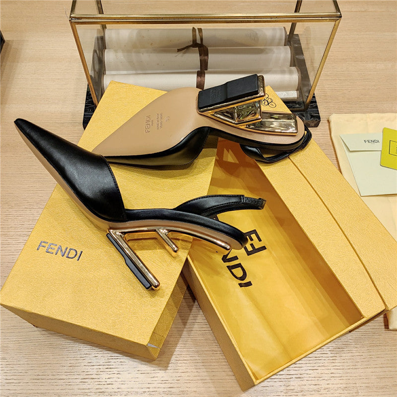 High Quality Luxury Fendi Strappy Toe High Heel Sandals – Style 81107 product detail