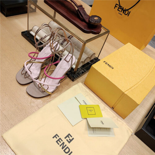 High Quality Luxury Fendi Patchwork Strap First Pumps – Style 65811 alternate view