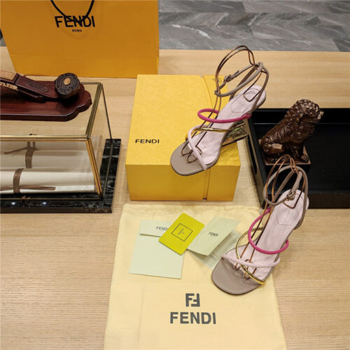 High Quality Luxury Fendi Patchwork Strap First Pumps – Style 65811 product detail