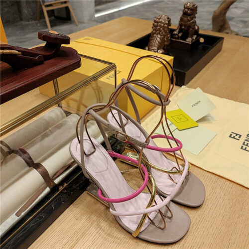 High Quality Luxury Fendi Patchwork Strap First Pumps – Style 65811