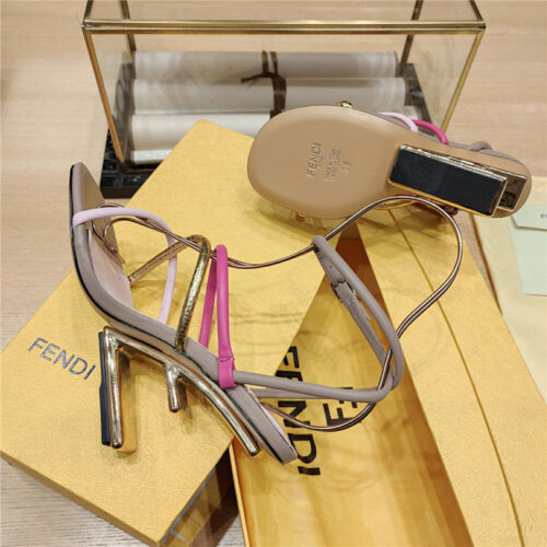 High Quality Luxury Fendi Patchwork Strap First Pumps – Style 65811 product detail