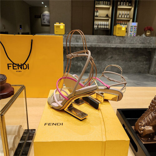 High Quality Luxury Fendi Patchwork Strap First Pumps – Style 65811 product detail