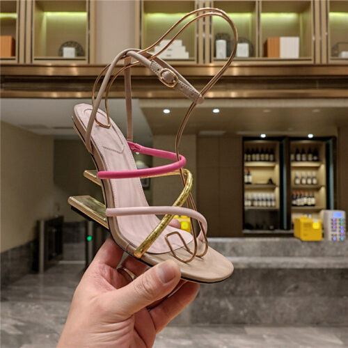 High Quality Luxury Fendi Patchwork Strap First Pumps – Style 65811 product detail