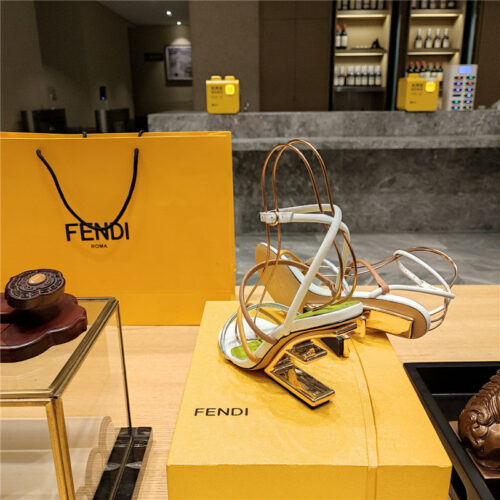 High Quality Luxury Fendi Patchwork Strap First Pumps – Style 85011 product detail