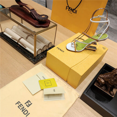 High Quality Luxury Fendi Patchwork Strap First Pumps – Style 85011 product detail