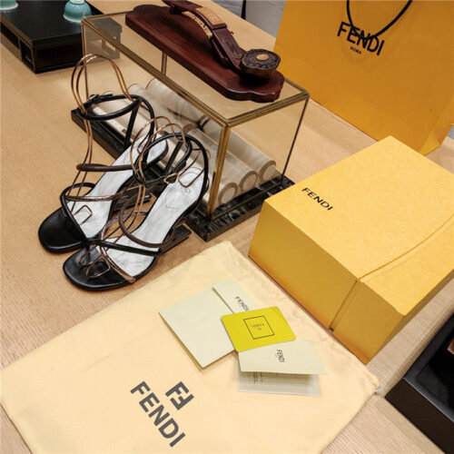 High Quality Luxury Fendi Patchwork Strap First Pumps – Style 47155 alternate view