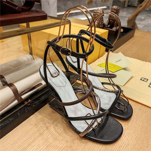 High Quality Luxury Fendi Patchwork Strap First Pumps – Style 47155