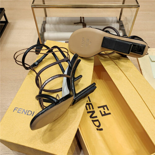 High Quality Luxury Fendi Patchwork Strap First Pumps – Style 47155 product detail