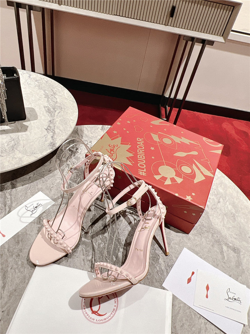 High Quality Luxury Christian Louboutin Spike Strap Sandals product detail