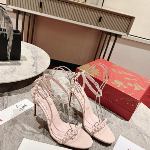High Quality Luxury Christian Louboutin Spike Strap Sandals
