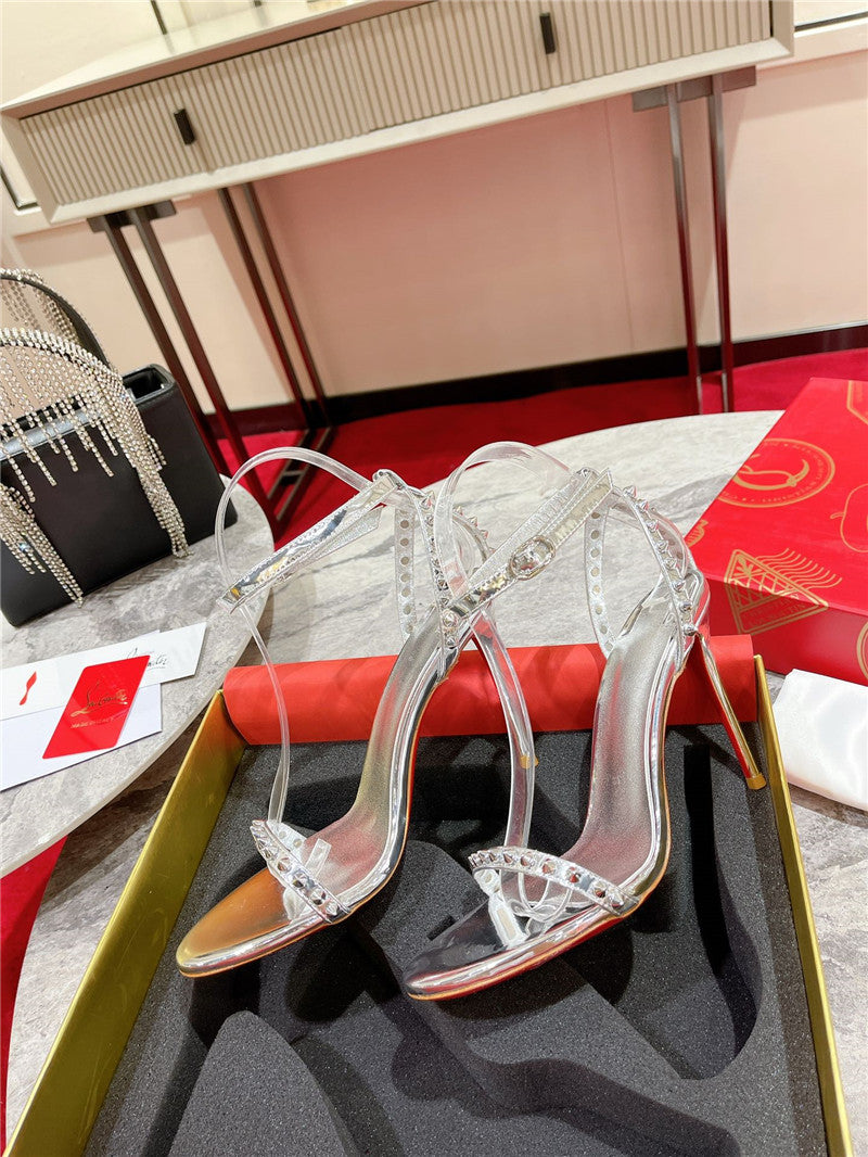 High Quality Luxury Christian Louboutin Spike Strap Sandals – Style 38260 product detail