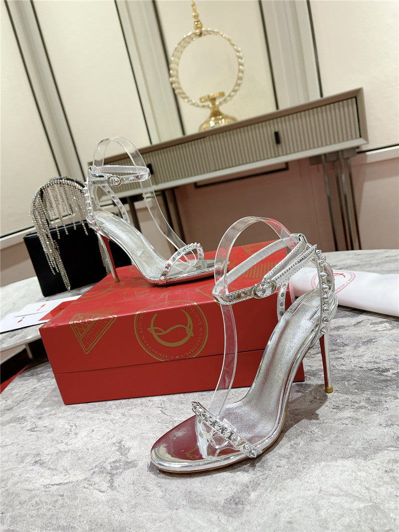 High Quality Luxury Christian Louboutin Spike Strap Sandals – Style 38260 product detail
