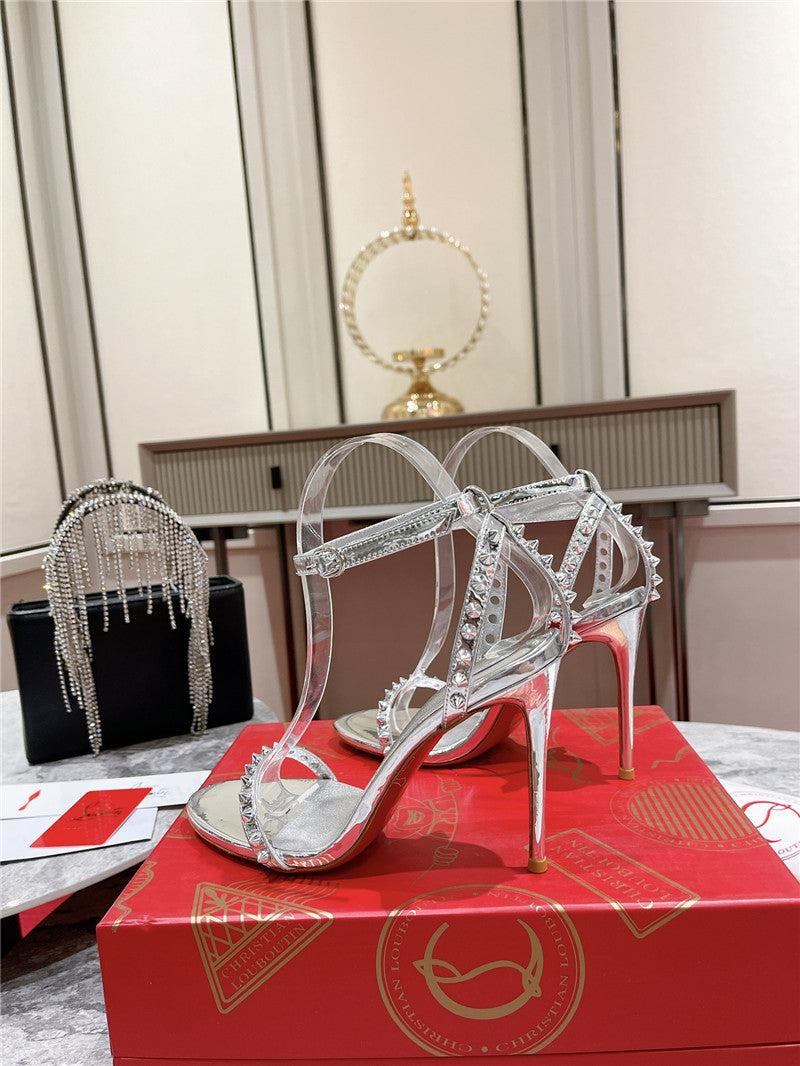 High Quality Luxury Christian Louboutin Spike Strap Sandals – Style 38260 product detail