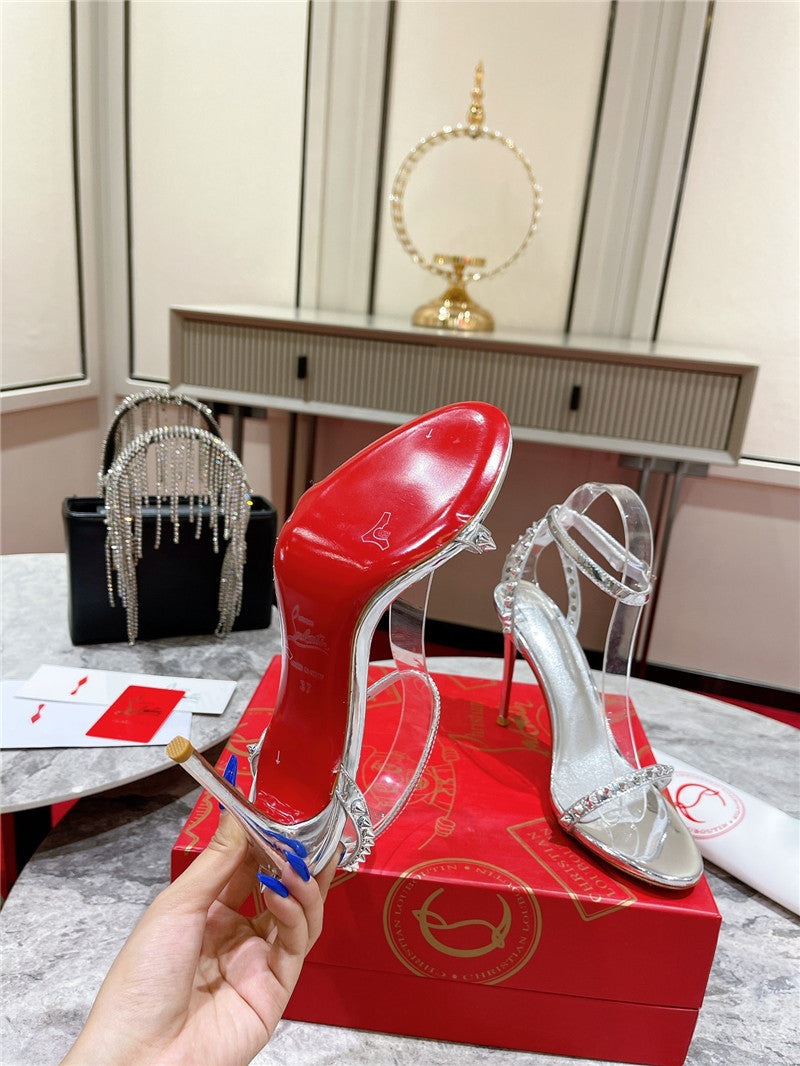 High Quality Luxury Christian Louboutin Spike Strap Sandals – Style 38260 product detail