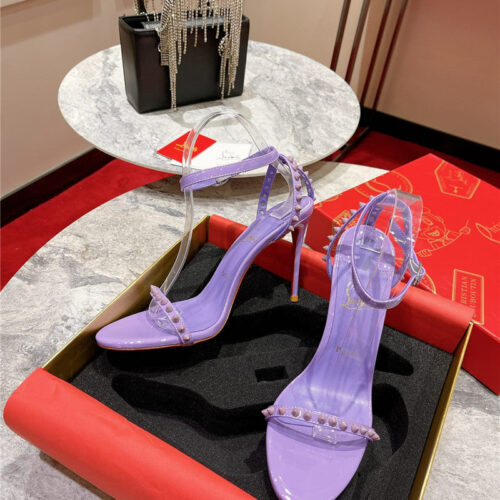High Quality Luxury Christian Louboutin Spike Strap Sandals – Style 02100 product detail