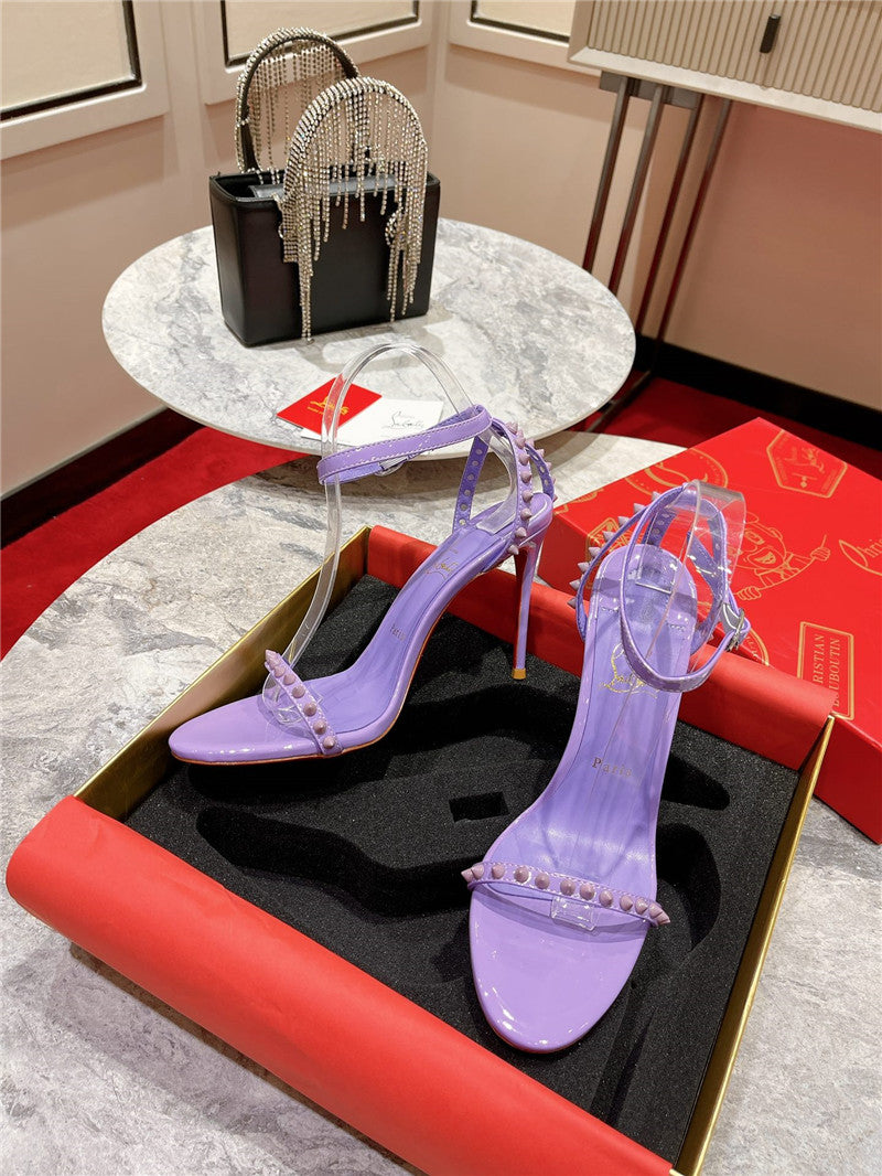 High Quality Luxury Christian Louboutin Spike Strap Sandals – Style 02100 product detail
