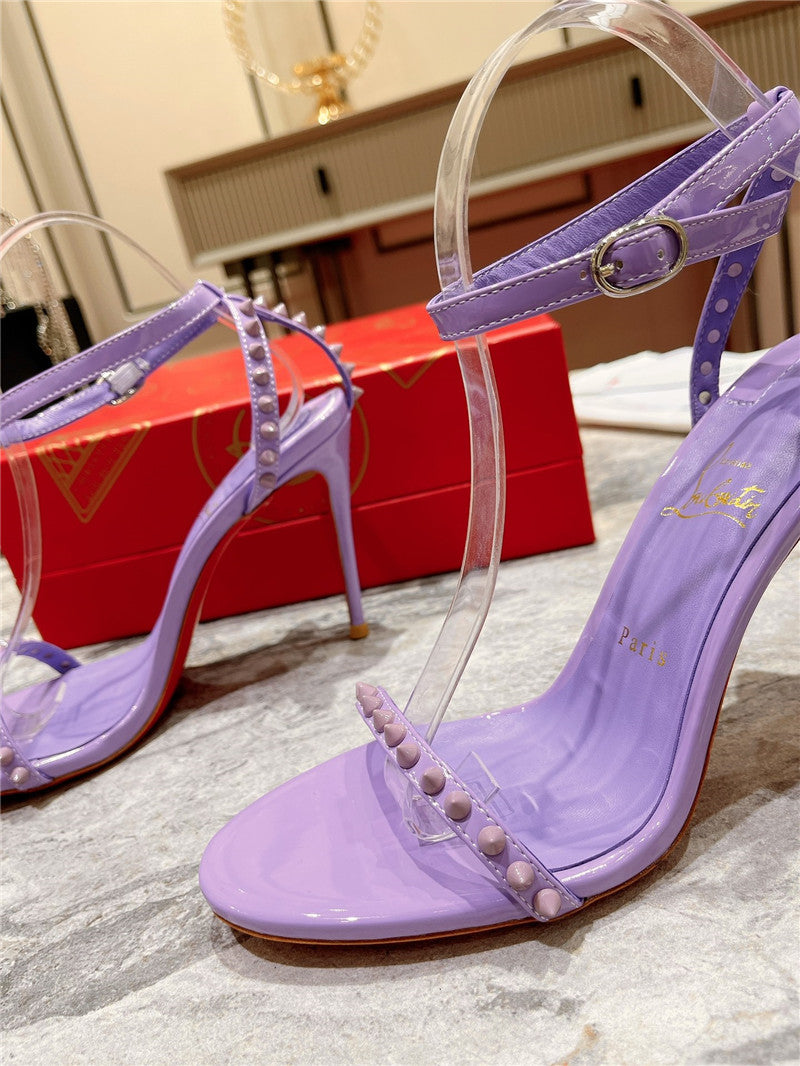 High Quality Luxury Christian Louboutin Spike Strap Sandals – Style 02100 product detail