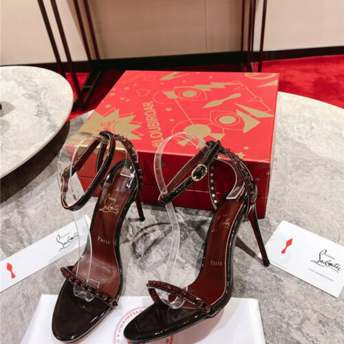 High Quality Luxury Christian Louboutin Spike Strap Sandals – Style 00404 product detail