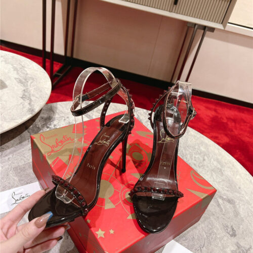 High Quality Luxury Christian Louboutin Spike Strap Sandals – Style 00404 product detail