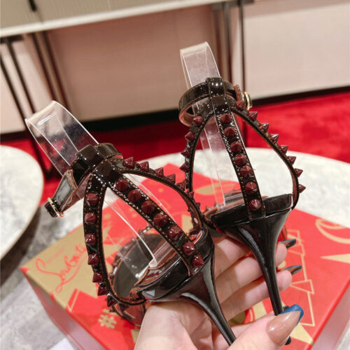 High Quality Luxury Christian Louboutin Spike Strap Sandals – Style 00404 product detail