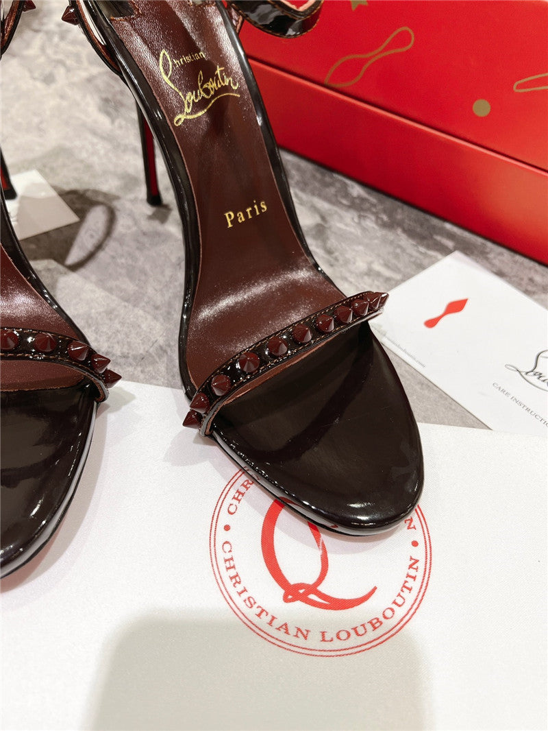 High Quality Luxury Christian Louboutin Spike Strap Sandals – Style 00404 product detail