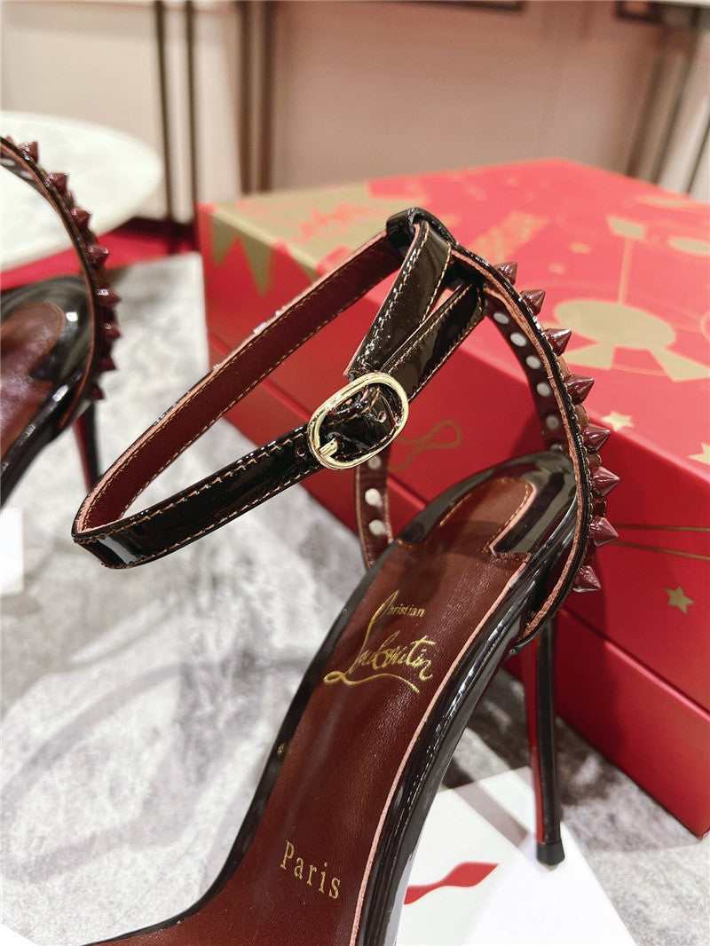 High Quality Luxury Christian Louboutin Spike Strap Sandals – Style 00404 product detail