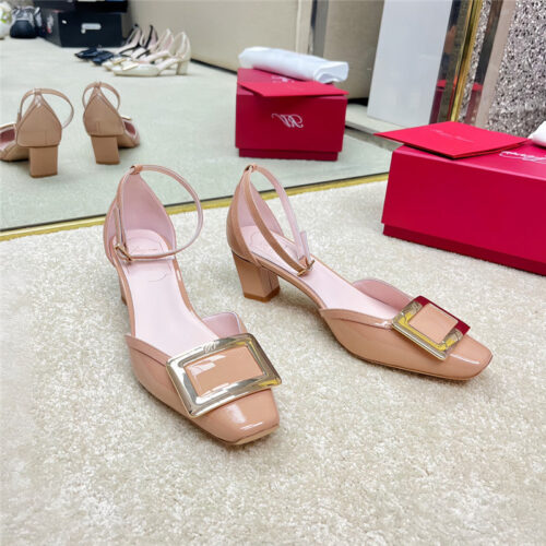 High Quality Luxury Roger Vivier Classic Buckle Strap Sandals