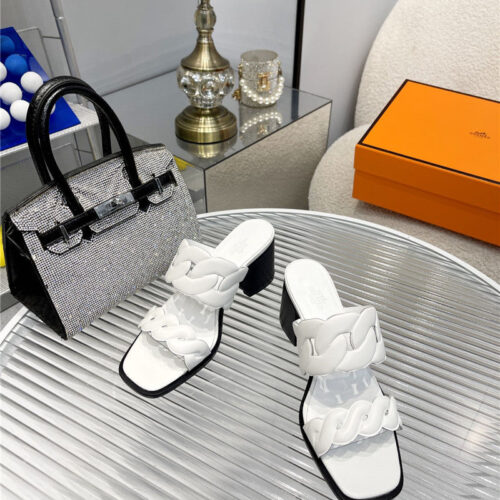 High Quality Luxury Hermes Pig Nose High Heel Sandals – Style 21123 product detail