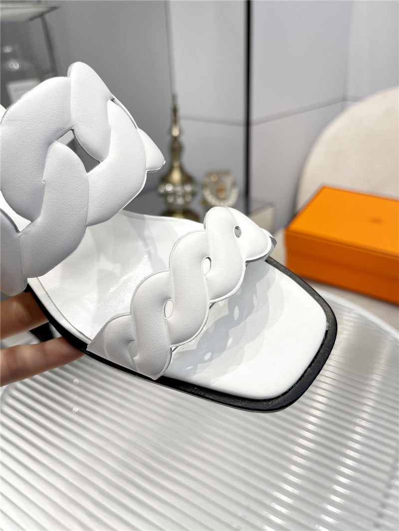 High Quality Luxury Hermes Pig Nose High Heel Sandals – Style 21123 product detail