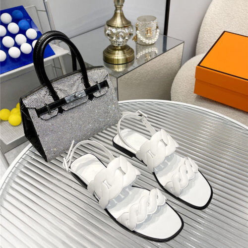 High Quality Luxury Hermes Pig Nose Sandals