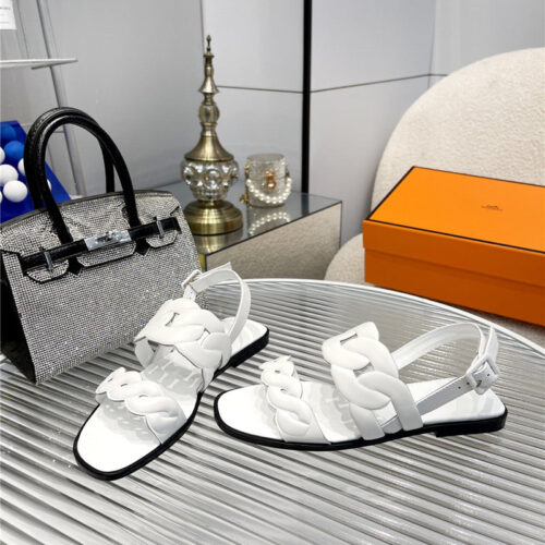 High Quality Luxury Hermes Pig Nose Sandals product detail
