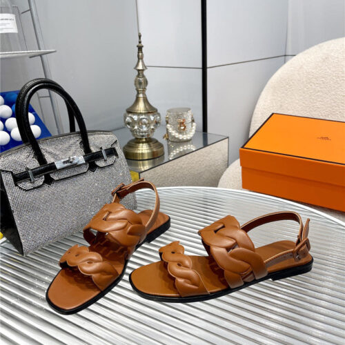High Quality Luxury Hermes Pig Nose Sandals – Style 76483 product detail