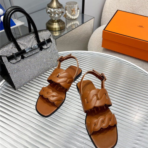 High Quality Luxury Hermes Pig Nose Sandals – Style 76483 product detail