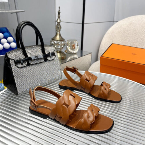 High Quality Luxury Hermes Pig Nose Sandals – Style 76483 product detail