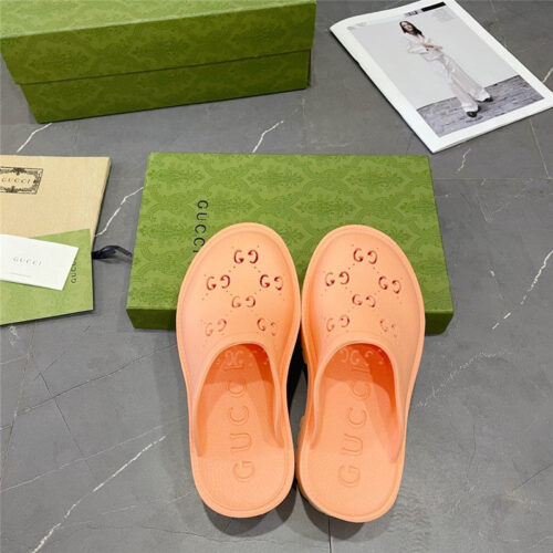 High Quality Luxury Gucci Thick Bottom Hole Slippers product detail