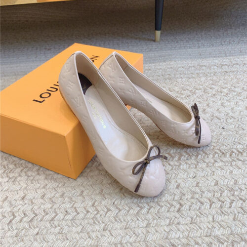 High Quality Luxury Louis Vuitton Nina Flat Bottom Bowknot Shoes product detail