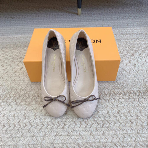 High Quality Luxury Louis Vuitton Nina Flat Bottom Bowknot Shoes product detail