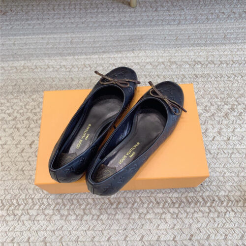 High Quality Luxury Louis Vuitton Nina Flat Bottom Bowknot Shoes – Style 52579 product detail