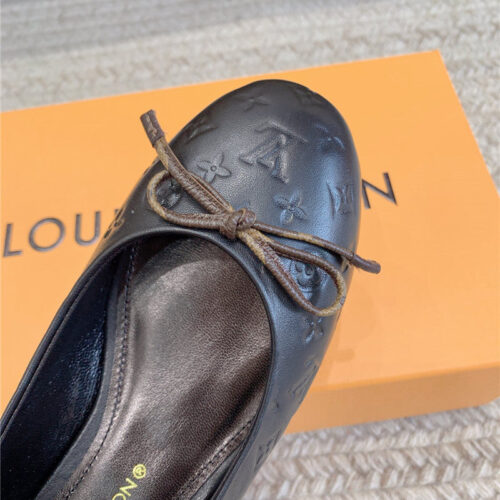 High Quality Luxury Louis Vuitton Nina Flat Bottom Bowknot Shoes – Style 52579 product detail