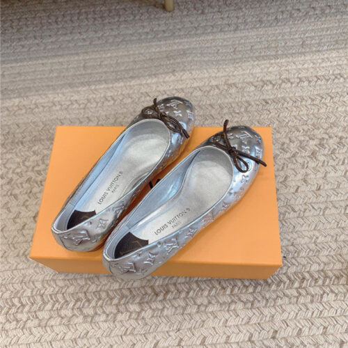 High Quality Luxury Louis Vuitton Nina Flat Bottom Bowknot Shoes – Style 40707 product detail