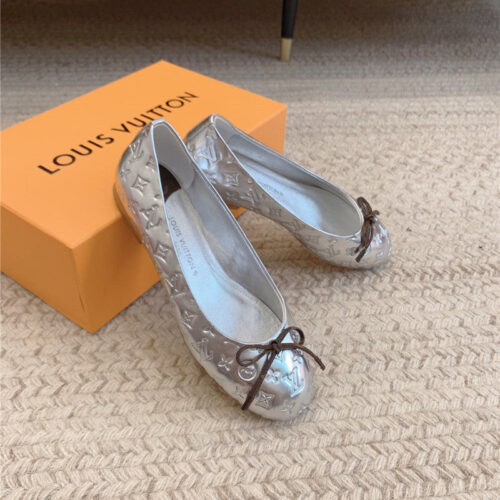 High Quality Luxury Louis Vuitton Nina Flat Bottom Bowknot Shoes – Style 40707 alternate view