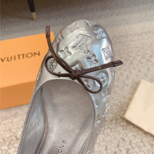 High Quality Luxury Louis Vuitton Nina Flat Bottom Bowknot Shoes – Style 40707 product detail