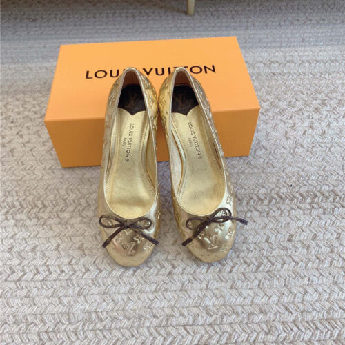 High Quality Luxury Louis Vuitton Nina Flat Bottom Bowknot Shoes – Style 96067 product detail