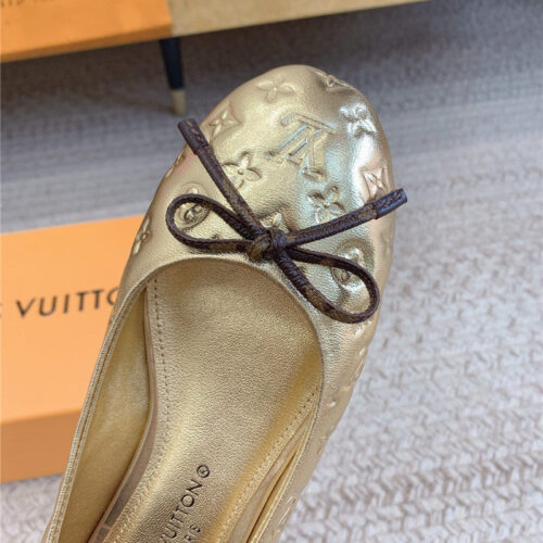 High Quality Luxury Louis Vuitton Nina Flat Bottom Bowknot Shoes – Style 96067 product detail